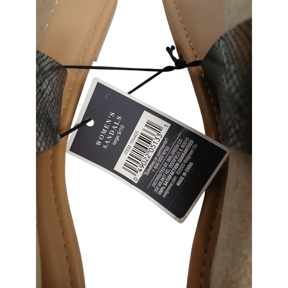 West Loop Sparkle Strap Sandals Size LARGE 9/10 NEW no box - Picture 4 of 6